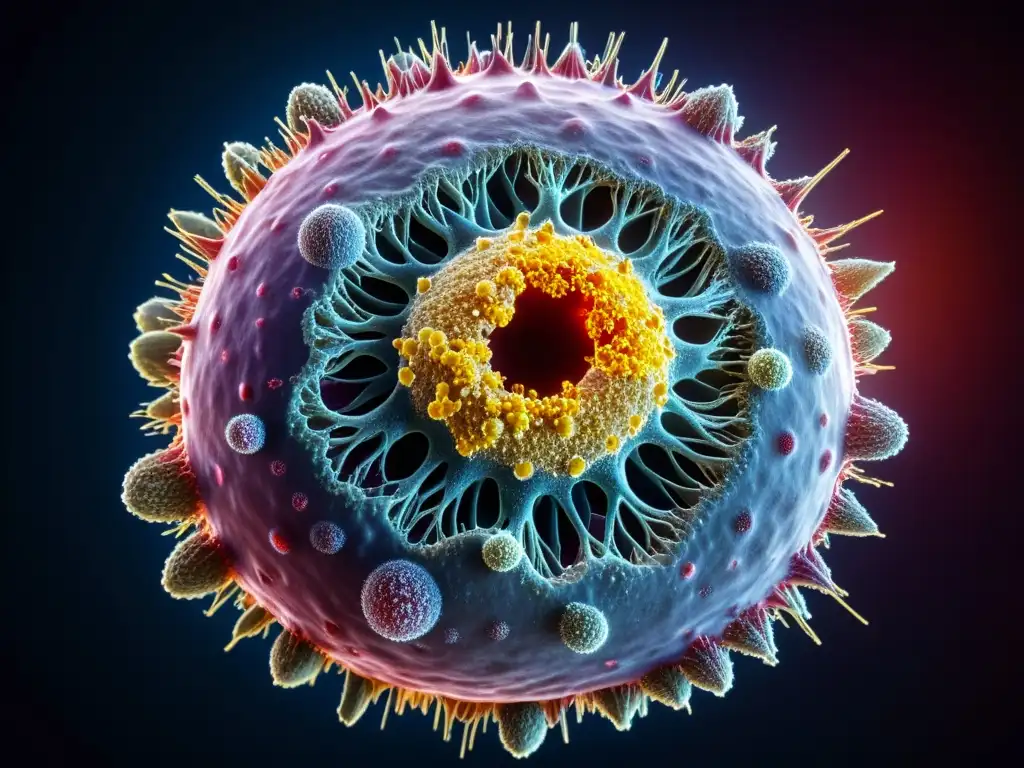 Interacción inmune contra célula cancerosa Avances en vacunas contra el cáncer: la respuesta del sistema inmunológico atacando y destruyendo células cancerosas a nivel molecular