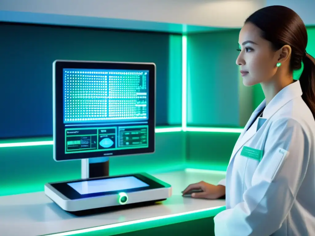 Avanzado dispositivo médico muestra datos inmunológicos personalizados