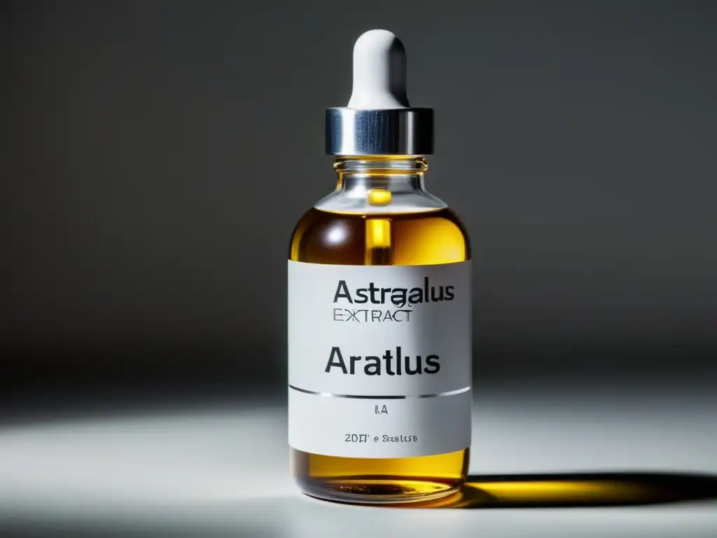 Extracto de Astrágalo: Elegancia en Botella Botella elegante de extracto de astrágalo