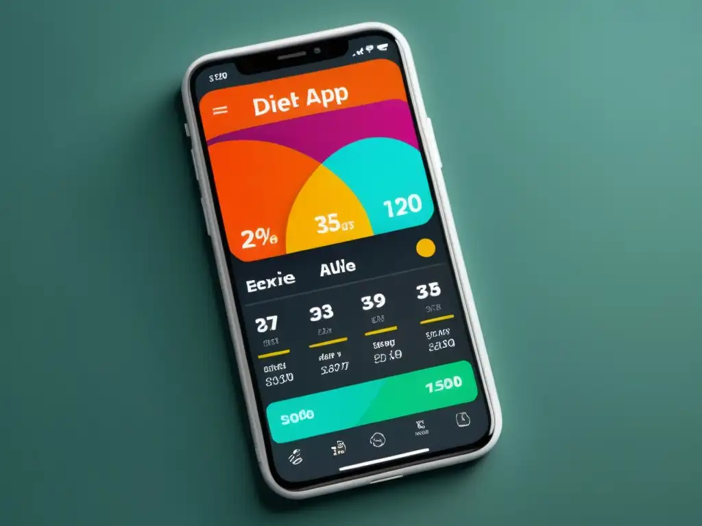 App de dieta y ejercicio con diseño profesional y datos informativos Captura de pantalla de una app de dieta y ejercicio con diseño profesional y datos informativos, mostrando su fiabilidad y credibilidad