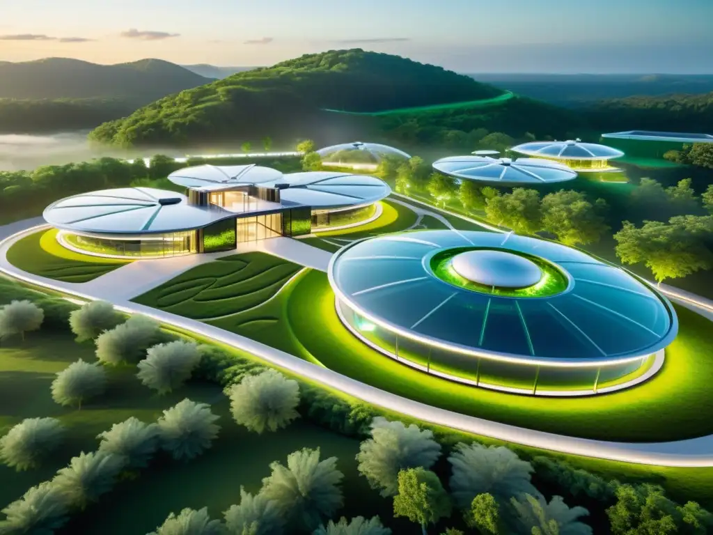 Centro de salud futurista: Investigación y tecnología médica de vanguardia Un centro de salud futurista con tecnología avanzada y científicos realizando pruebas inmunológicas en seguros de salud en un entorno ultramoderno