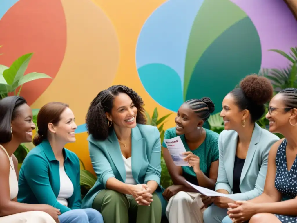 Conversación vital: Mujeres hablan sobre vacunas y salud Un círculo de mujeres diversas, empoderadas y comprometidas, discuten la importancia de las vacunas para la salud de la mujer