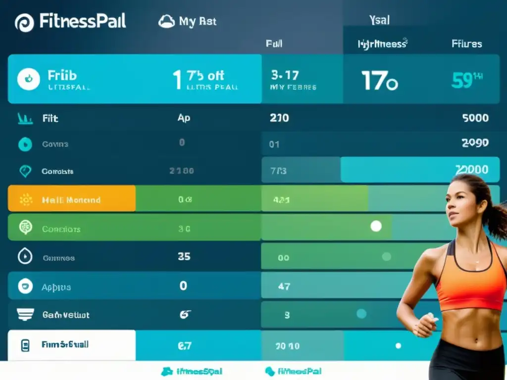 Comparativa detallada: MyFitnessPal, Headspace y Fitbit Comparativa detallada de aplicaciones para equilibrar dieta, ejercicio y descanso con diseño moderno y secciones claras
