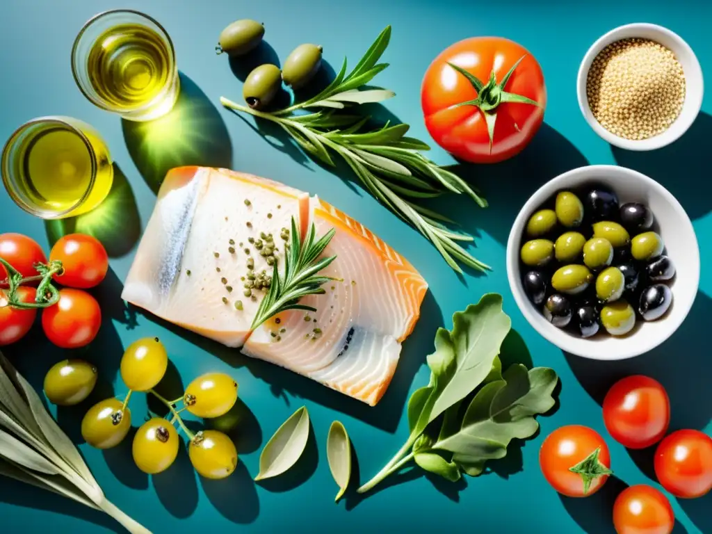 Una composición fresca y vibrante de ingredientes mediterráneos para fortalecer el sistema inmunológico