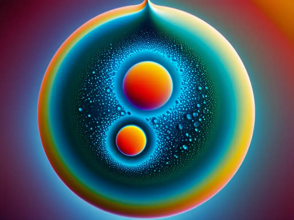 Contaminación del agua: impacto visual y científico Detallada imagen de una gota de agua contaminada con microorganismos y contaminantes, mostrando el impacto en el sistema inmunitario