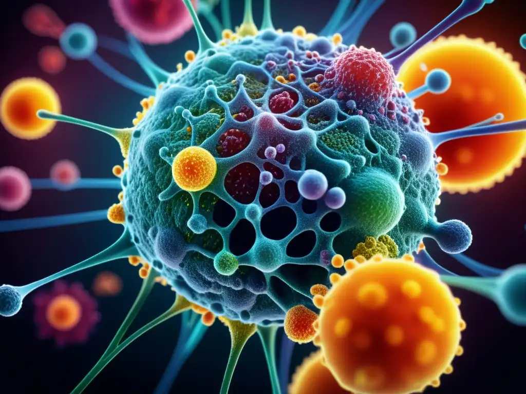 Increíble imagen en 8k del sistema inmunitario humano Detallada imagen 8k del sistema inmunológico humano explicado libro, con redes de anticuerpos y células inmunes en colores vibrantes