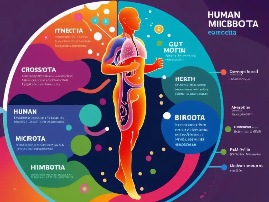 Microbiota intestinal y ejercicio: una conexión vital Detallada microbiota intestinal humana con diversidad de bacterias