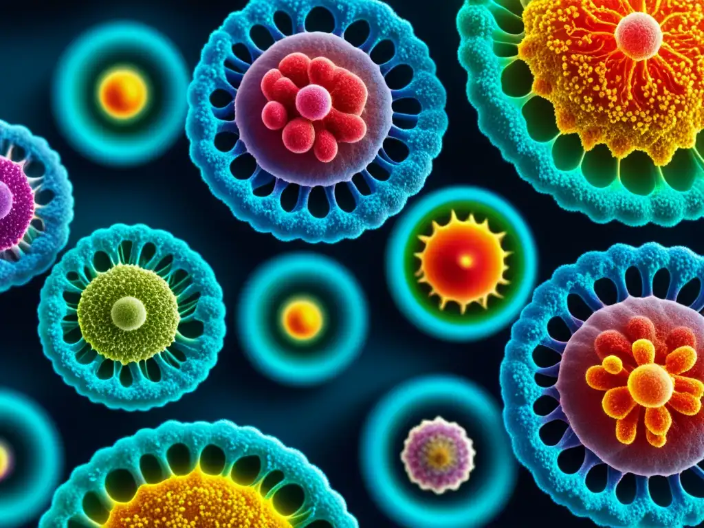 Detalle asombroso del sistema inmune humano Ilustración detallada del sistema inmune humano, mostrando sus componentes con colores vibrantes