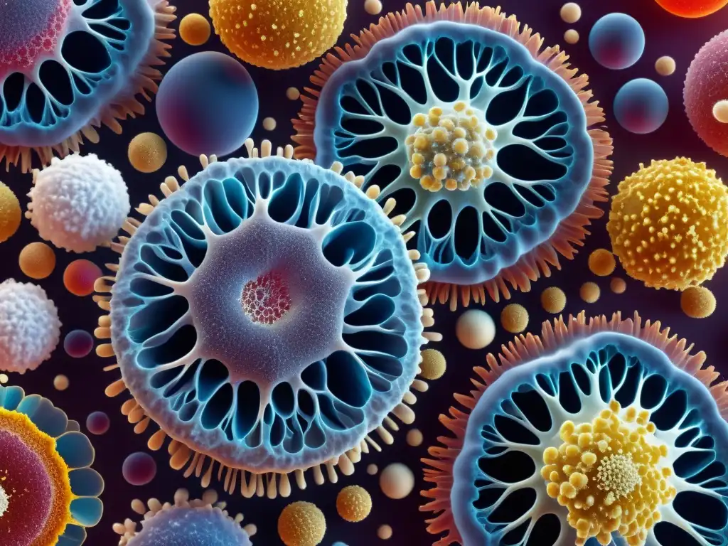 Increíble imagen 8k del sistema inmune humano Representación detallada del sistema inmunitario humano en 8k, mostrando interacciones entre anticuerpos, glóbulos blancos y alérgenos