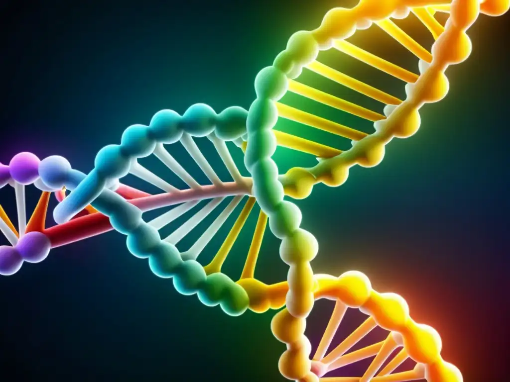 Explorando la Estructura Molecular del ARNm Detalle de la estructura molecular del ARNm vacunas historia, resaltando su complejidad y sofisticación