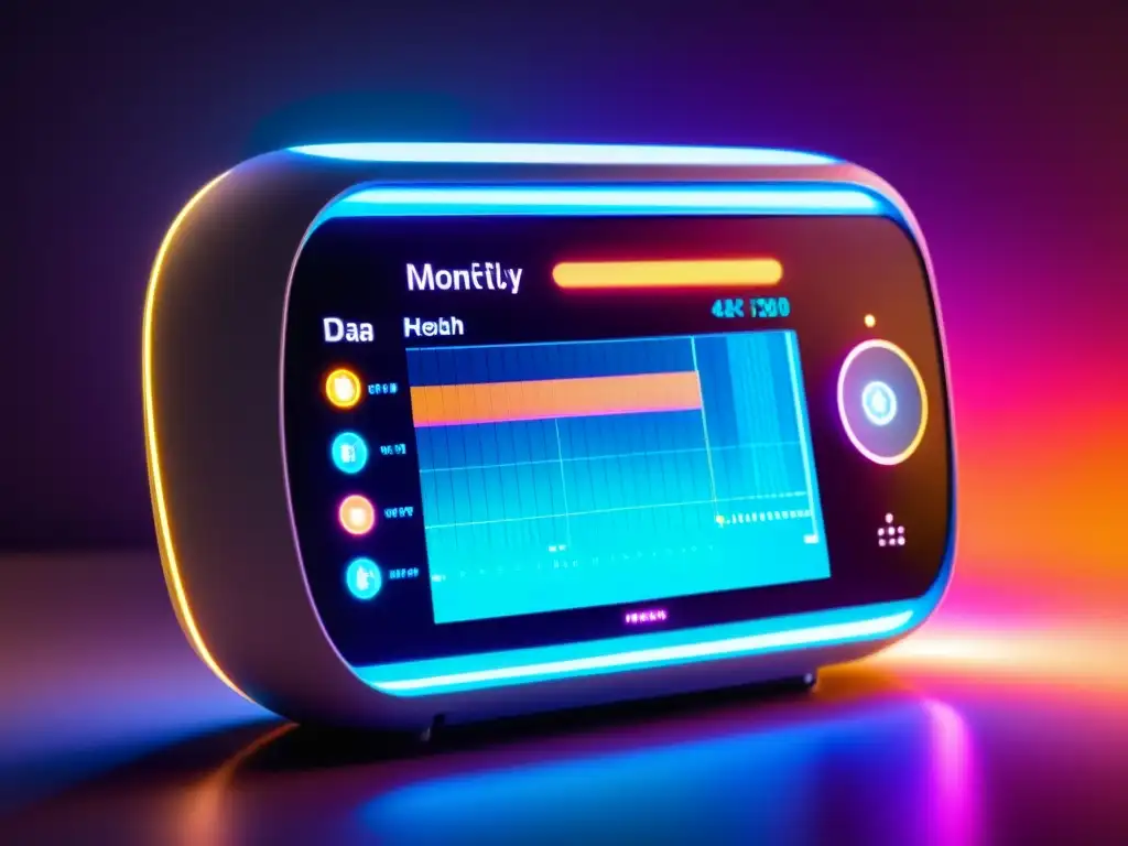 Detalle impresionante del monitor de fertilidad, vital para la salud inmunológica