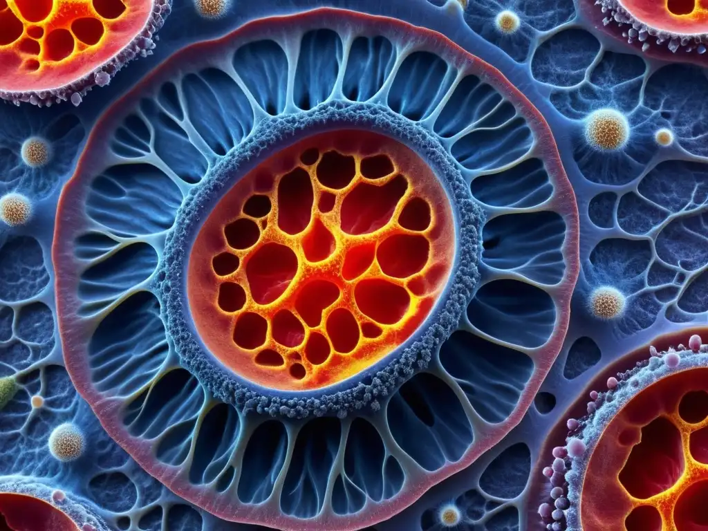 Detalle de la piel humana sana mostrando su compleja red de capas protectoras y funciones inmunológicas