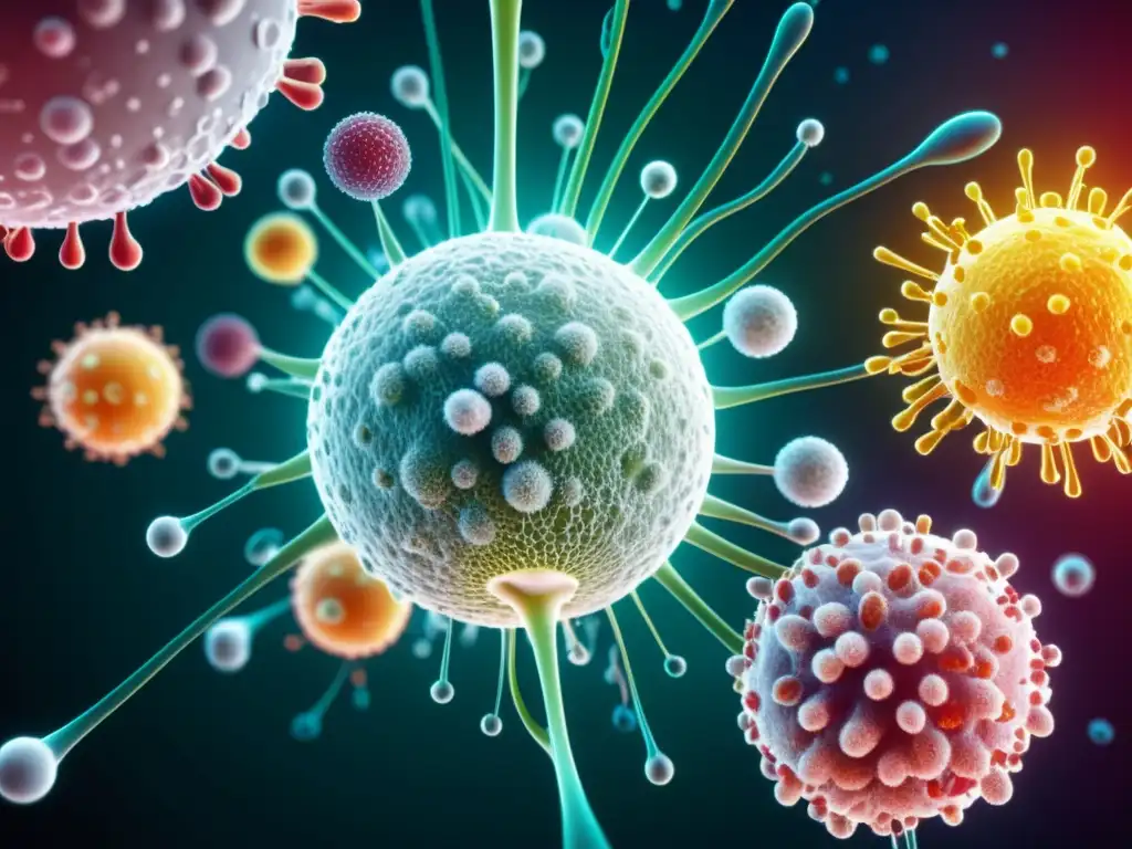 Espectacular ilustración médica del sistema inmune humano en acción Detalle 8k de ilustración médica del sistema inmunológico humano en acción