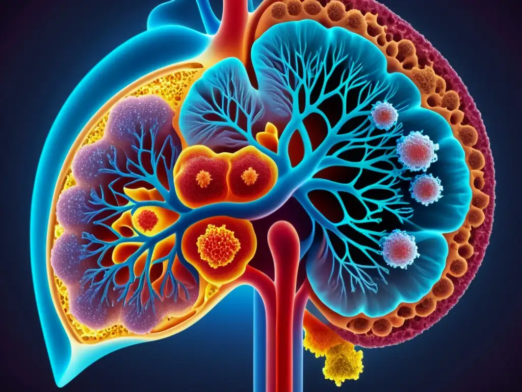 Impactante respuesta inmune alérgica en sistema respiratorio infantil Detalle 8k del sistema respiratorio infantil muestra inflamación y respuesta inmune por alergias