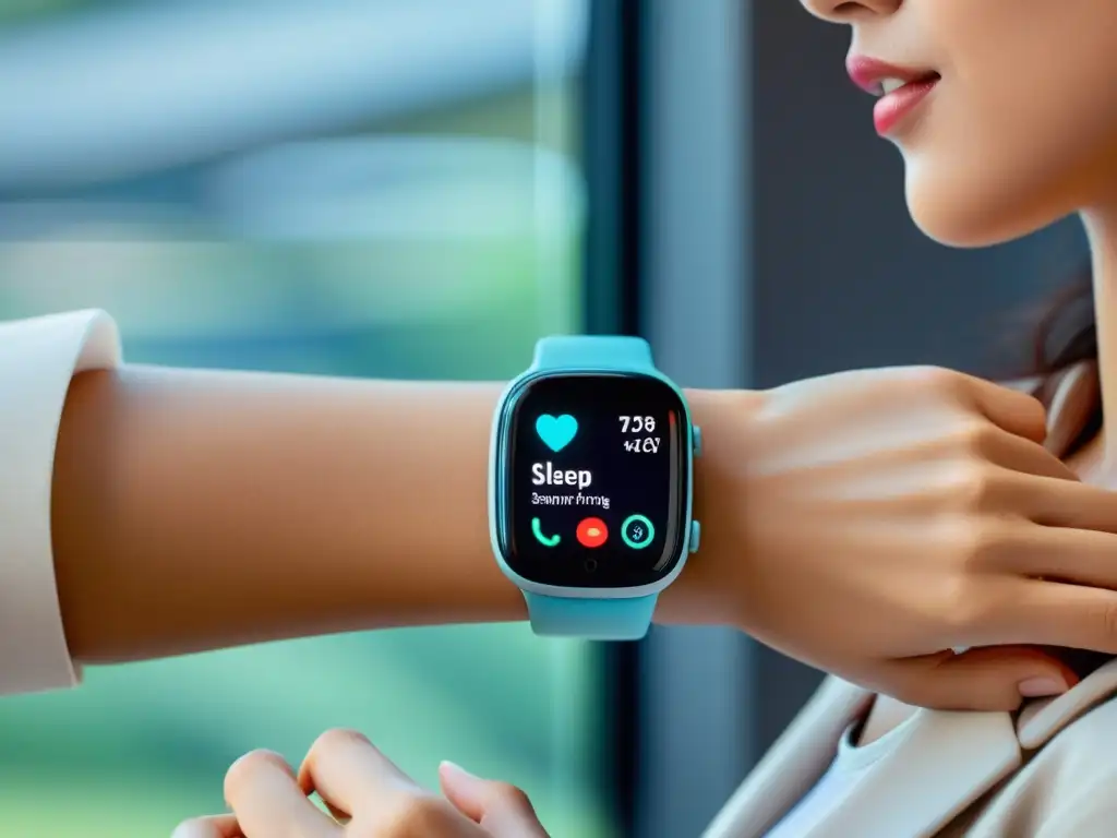 Smartwatch de última generación con seguimiento de salud integrado Un estilo de vida saludable con wearables para fortalecer sistema inmunológico
