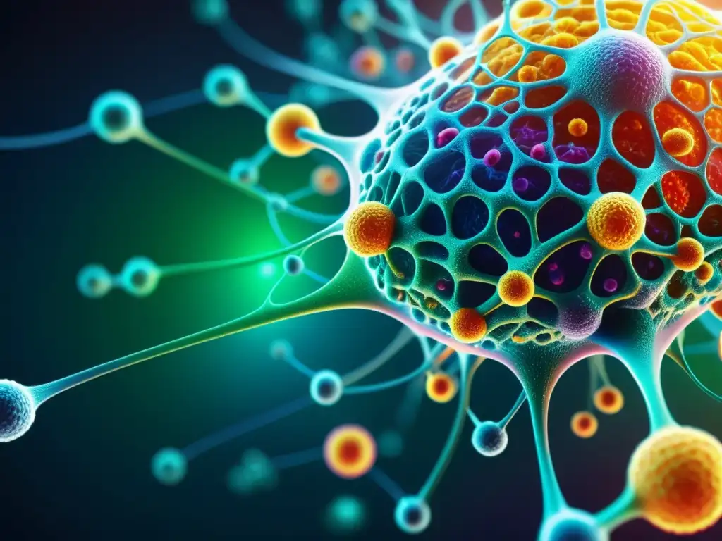 Inmersión visual: Sistema inmunitario en 8K Un fascinante sistema inmunológico humano en una representación moderna y futurista