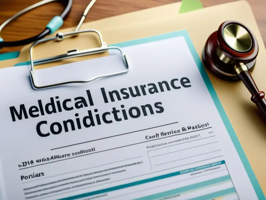 Política de seguro médico para condiciones preexistentes Un futuro médico avanzado con profesionales de la salud consultando sobre el impacto de condiciones preexistentes en el sistema inmunológico