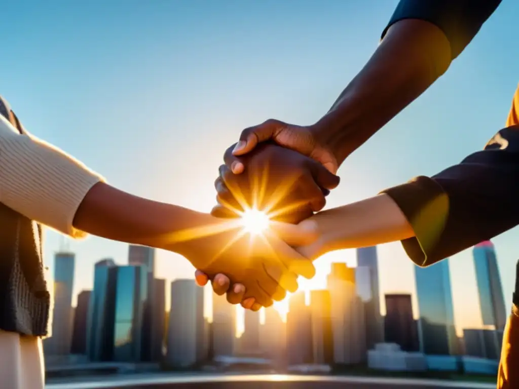 Unidos por la diversidad: Superando barreras inmunológicas en la salud Un grupo diverso de personas de distintos orígenes culturales se unen, mostrando determinación y fuerza
