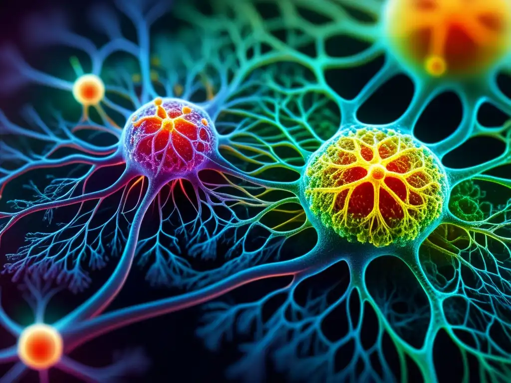 Sistema linfático humano: detalle ultrapreciso y vibrante Una imagen detallada del sistema linfático humano, mostrando la red intrincada de ganglios, vasos y células inmunes