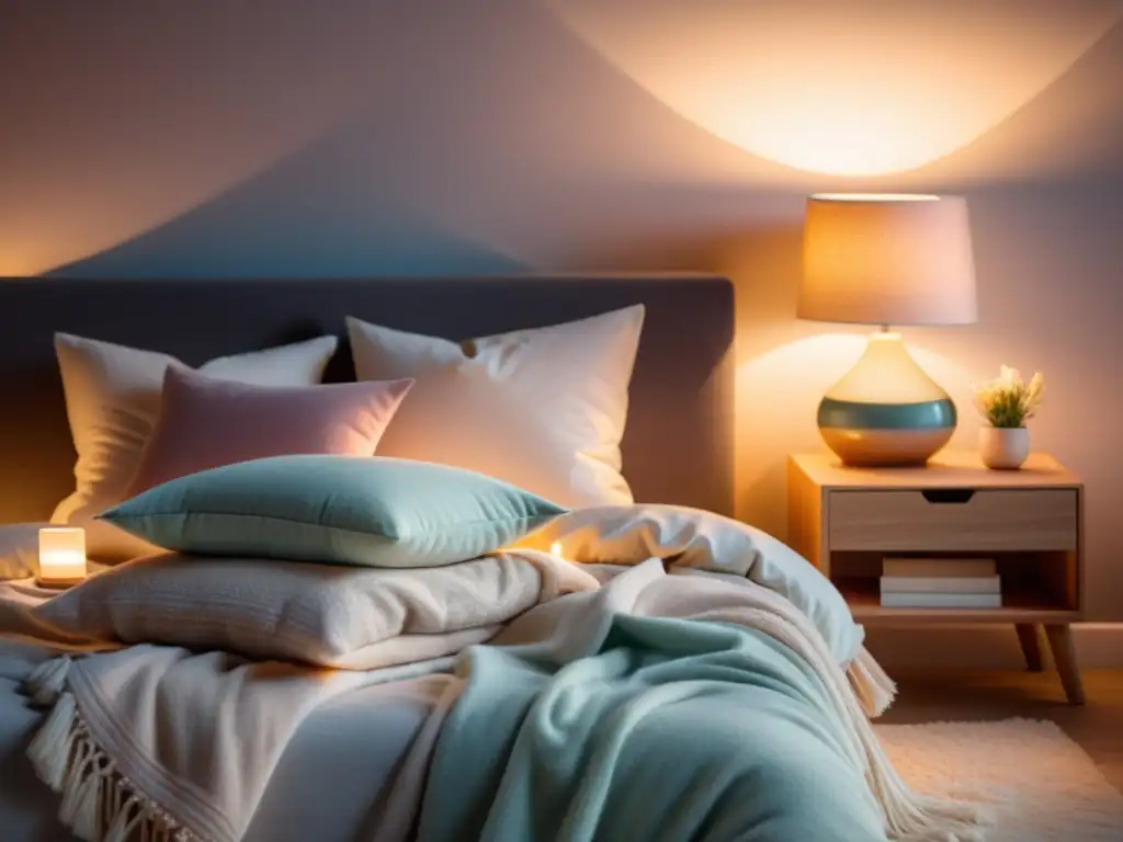 Serenidad nocturna: Niño durmiendo en un acogedor dormitorio Imagen 8k de un dormitorio sereno con un niño durmiendo