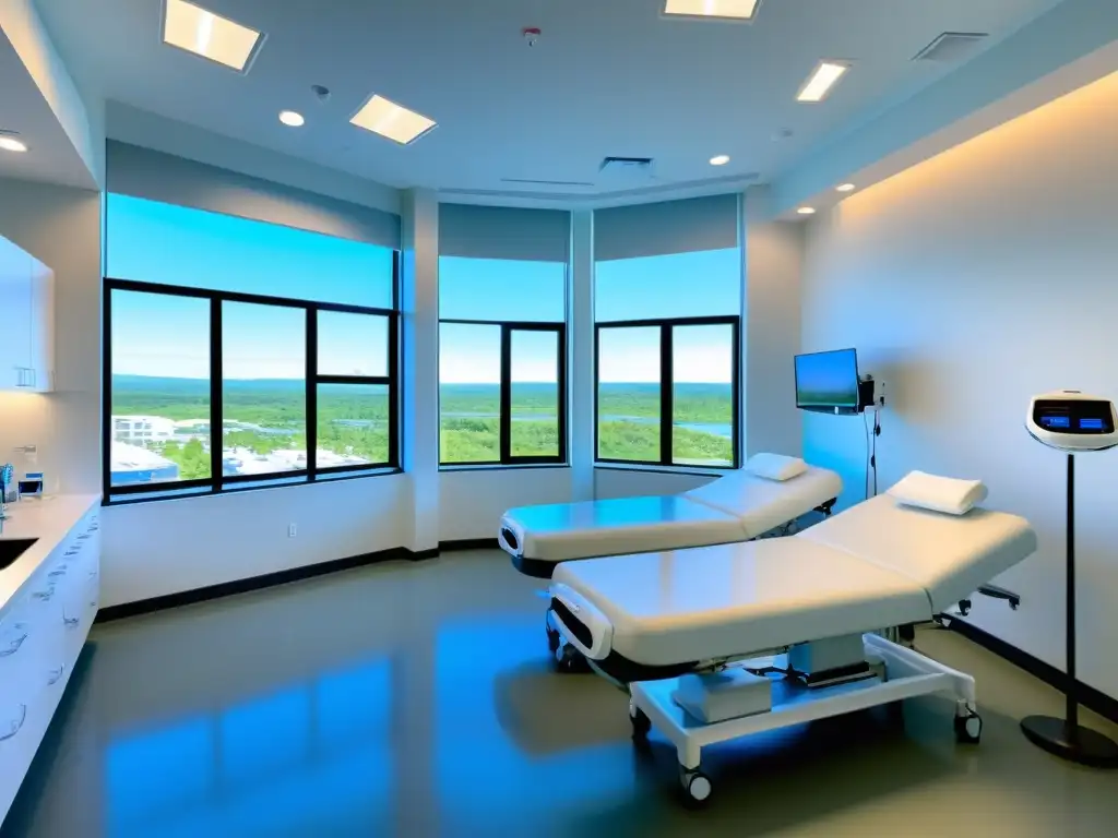 Centro médico moderno: luz natural, equipo avanzado, atención experta Instalaciones médicas modernas y acogedoras con un equipo profesional y seguro internacional para enfermedades inmunológicas