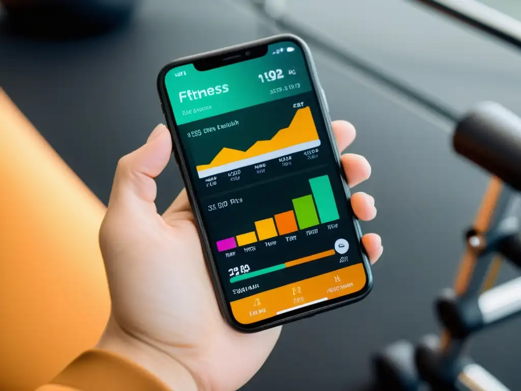 App de Fitness: Plan Personalizado y Nutrición Interfaz de app de fitness con plan personalizado, seguimiento nutricional y recomendaciones de salud basadas en evidencia