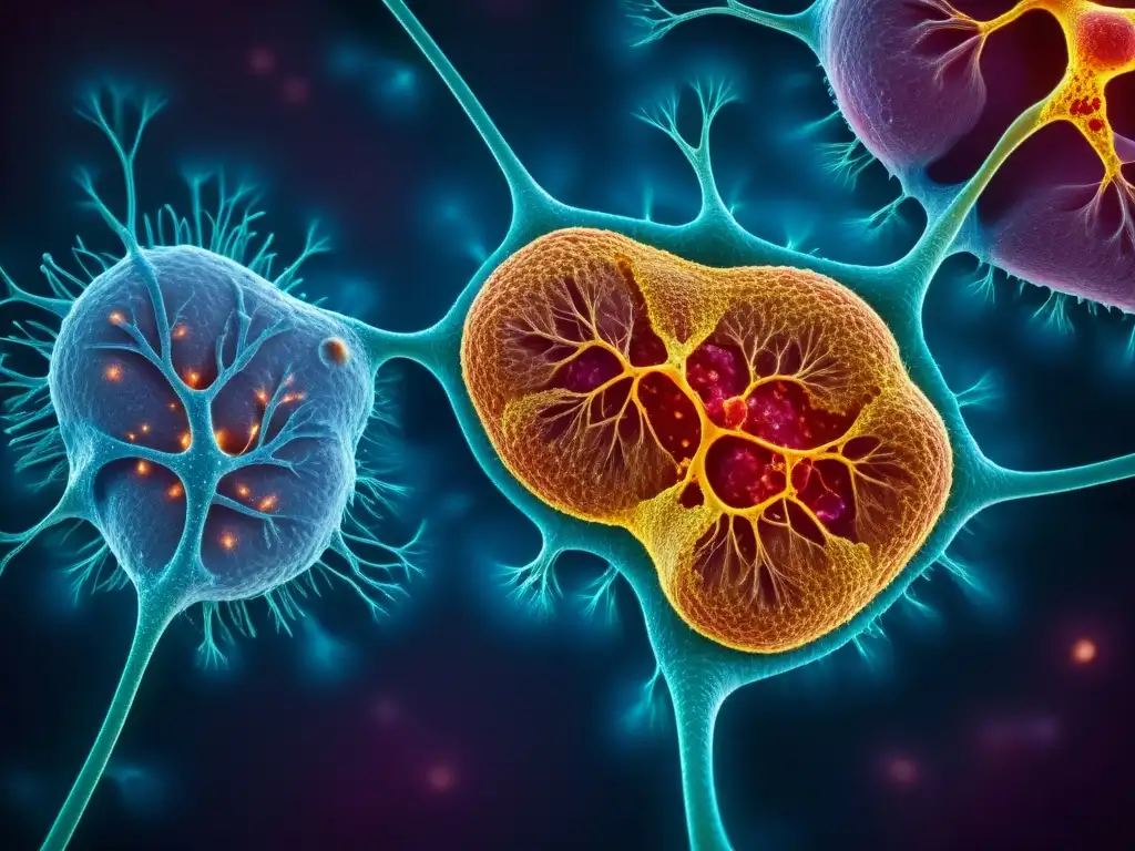 Microscopio muestra tejido hepático dañado con inflamación y fibrosis