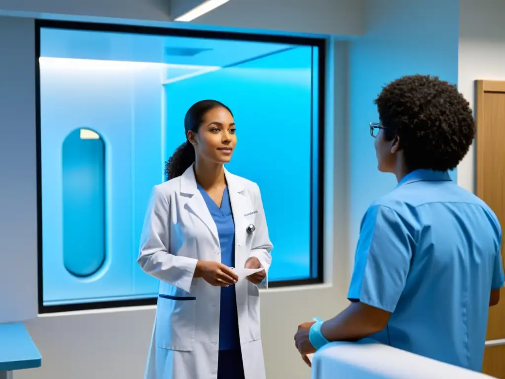 Consultorio de alergias: confort y tecnología de vanguardia Moderno consultorio de pruebas de alergia con luz natural
