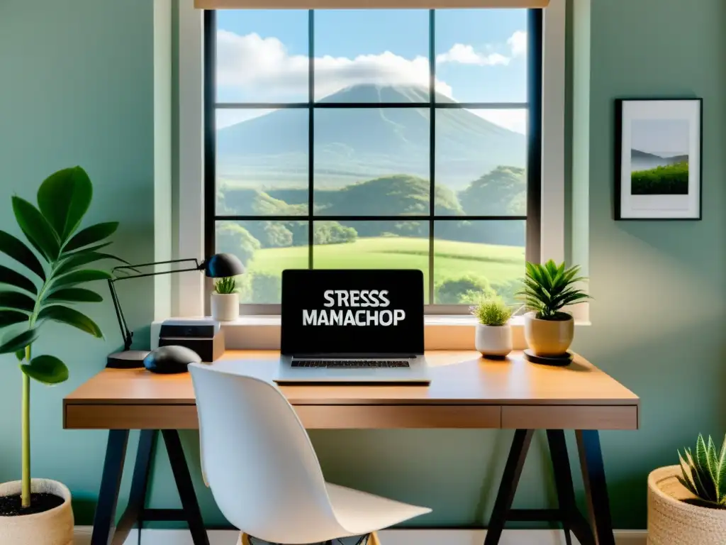 Oficina en Casa Serena con Vista a la Naturaleza Relajante Oficina en casa serena con talleres online para gestionar estrés