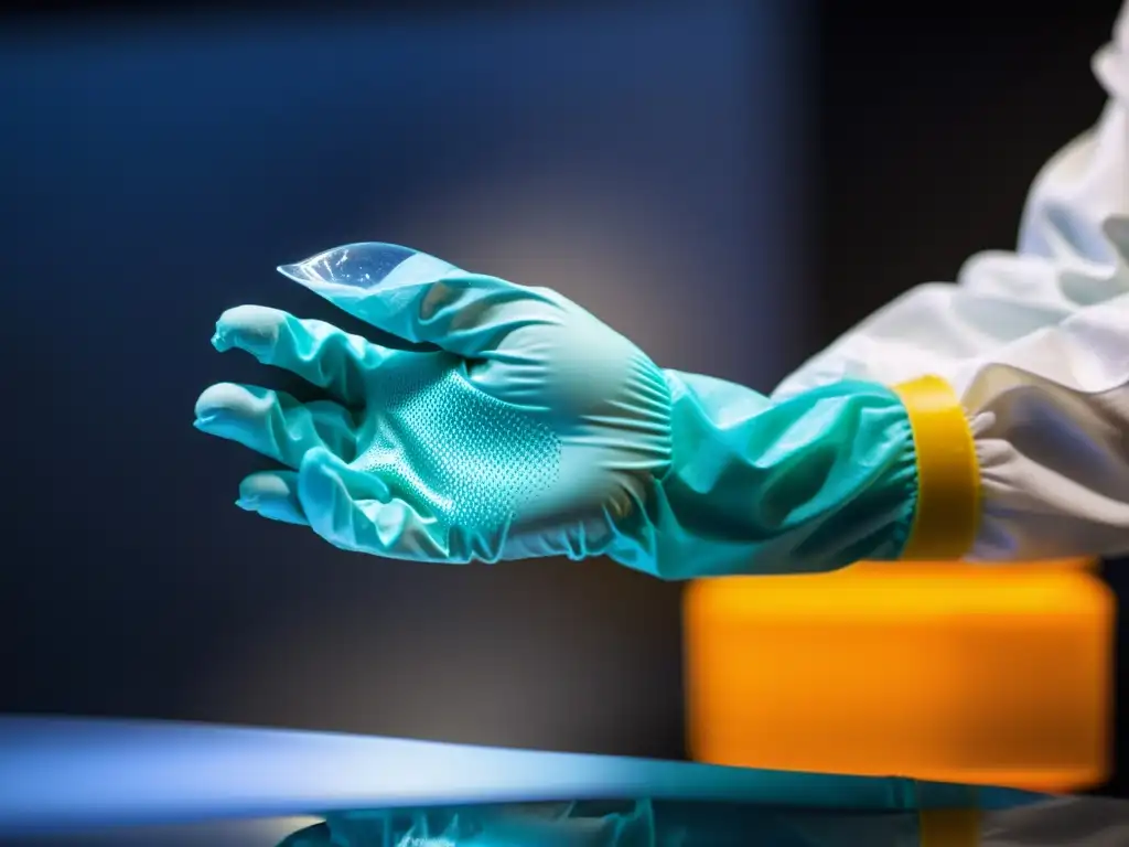 Un profesional médico con equipo de protección personal enseña técnicas de higiene de manos