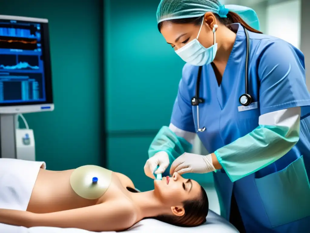 Transferencia de Inmunidad Pasiva: Protección Vital Un profesional médico administra inmunidad pasiva a un paciente en un hospital, protegiendo durante brotes