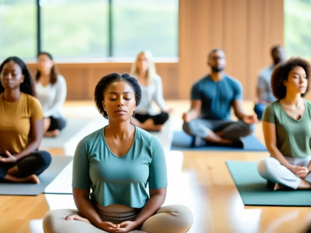 Taller de Manejo del Estrés: Profesionales en Mindfulness Profesionales participan en un taller de gestión de estrés