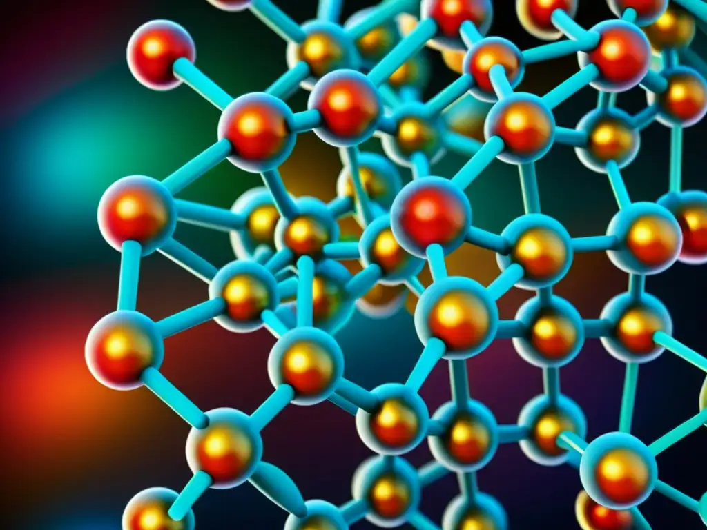 Estructura molecular detallada de la vitamina B6 Una representación detallada y colorida de la estructura molecular de la vitamina B6, vital para el sistema inmunológico