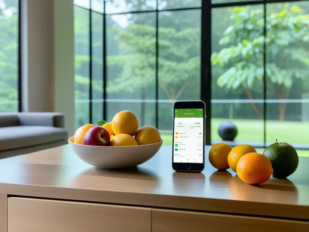 Sala moderna con luz natural, estilo minimalista y tecnología de bienestar Una sala de estar moderna y serena con luz natural, líneas limpias y ambiente acogedor