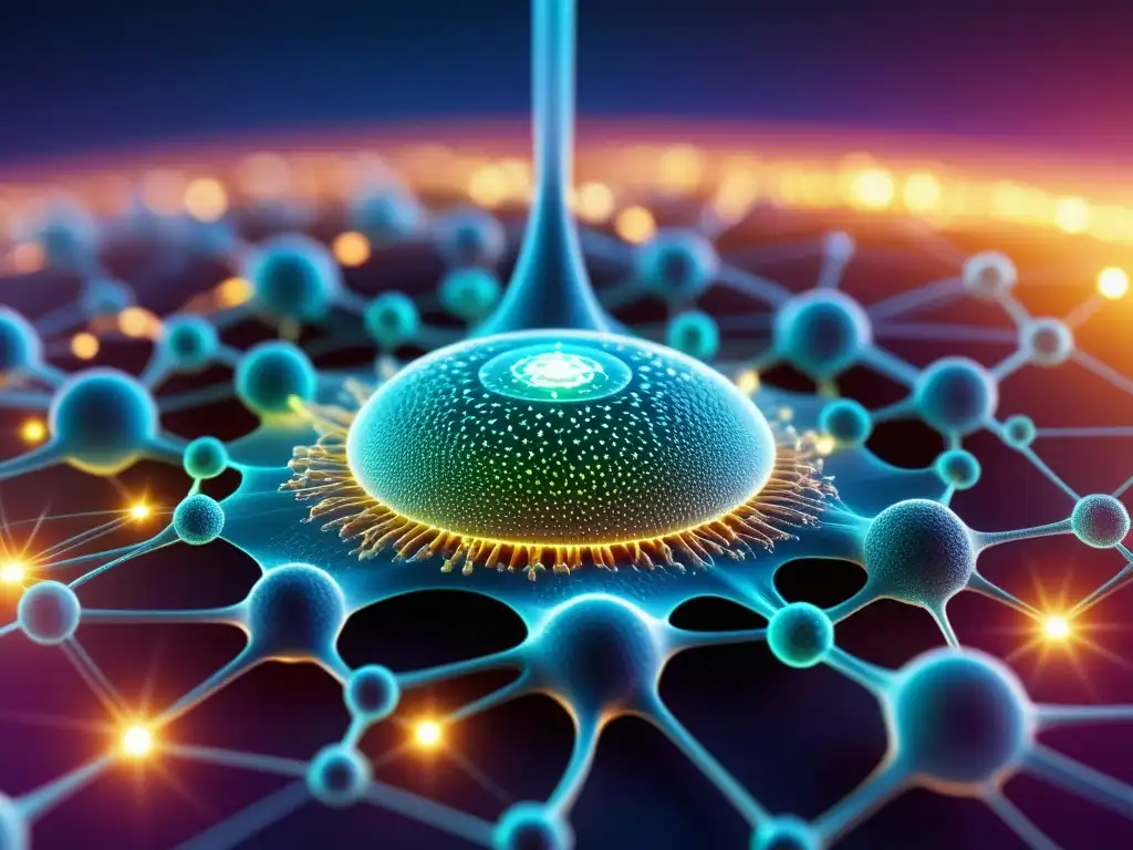 Implantes bioelectrónicos: Interacción con el sistema inmune en detalle Vibrante integración de implantes bioelectrónicos en el sistema inmune, potenciando su invencible funcionamiento