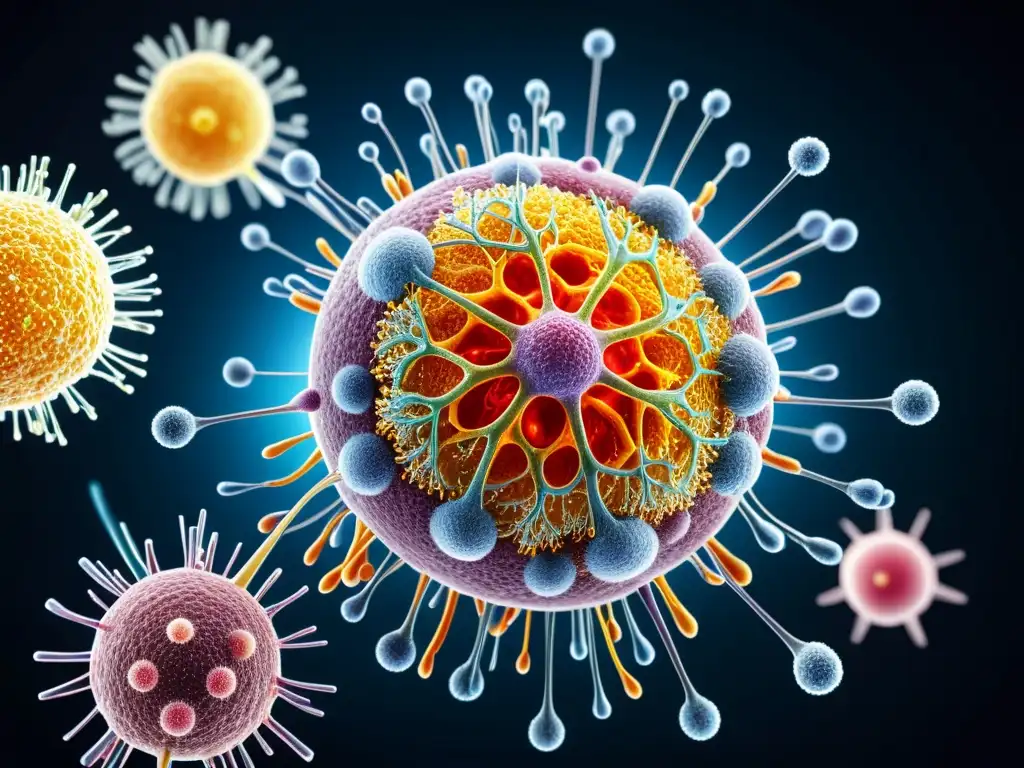 El asombroso sistema inmune humano en 8k Representación visual impresionante del sistema inmunológico humano explicado en libro, con detalle y dinamismo