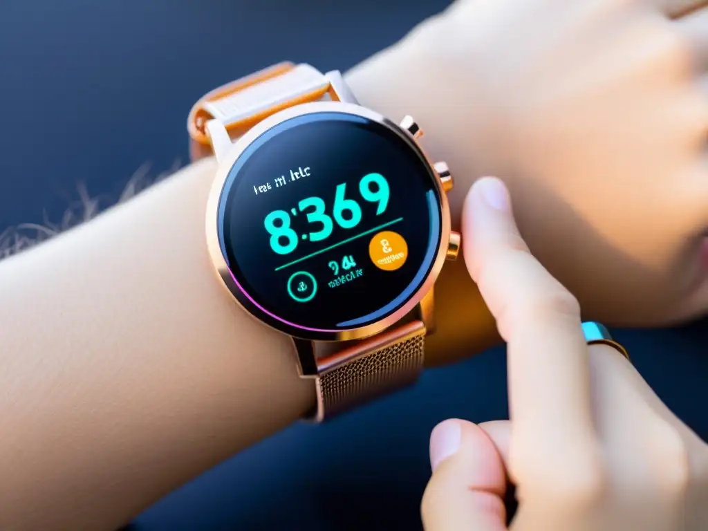 Dispositivo de fertilidad y salud inmune: datos en tiempo real Wearable futurista que monitorea la salud, incluyendo fertilidad y sistema inmunológico