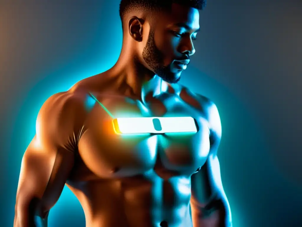 Moderno dispositivo de seguimiento de salud y moda Wearable de salud futurista integrado en atuendo, fortaleciendo sistema inmunológico